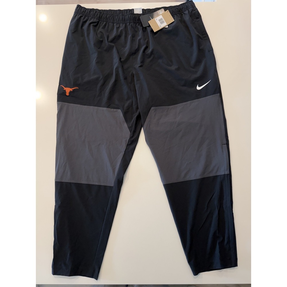 Nike University of Texas Longhorns Athletic Pants I10130-010 Black Grey XXL